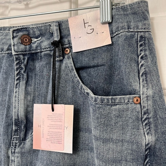 NWT Happily Grey Denim Midi Skirt 30” Waist - Picture 5 of 14